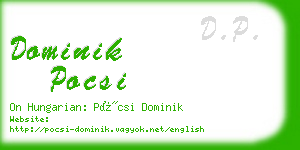 dominik pocsi business card